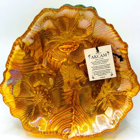 Set of iridescent “Akam” plates - Picture 1 of 8